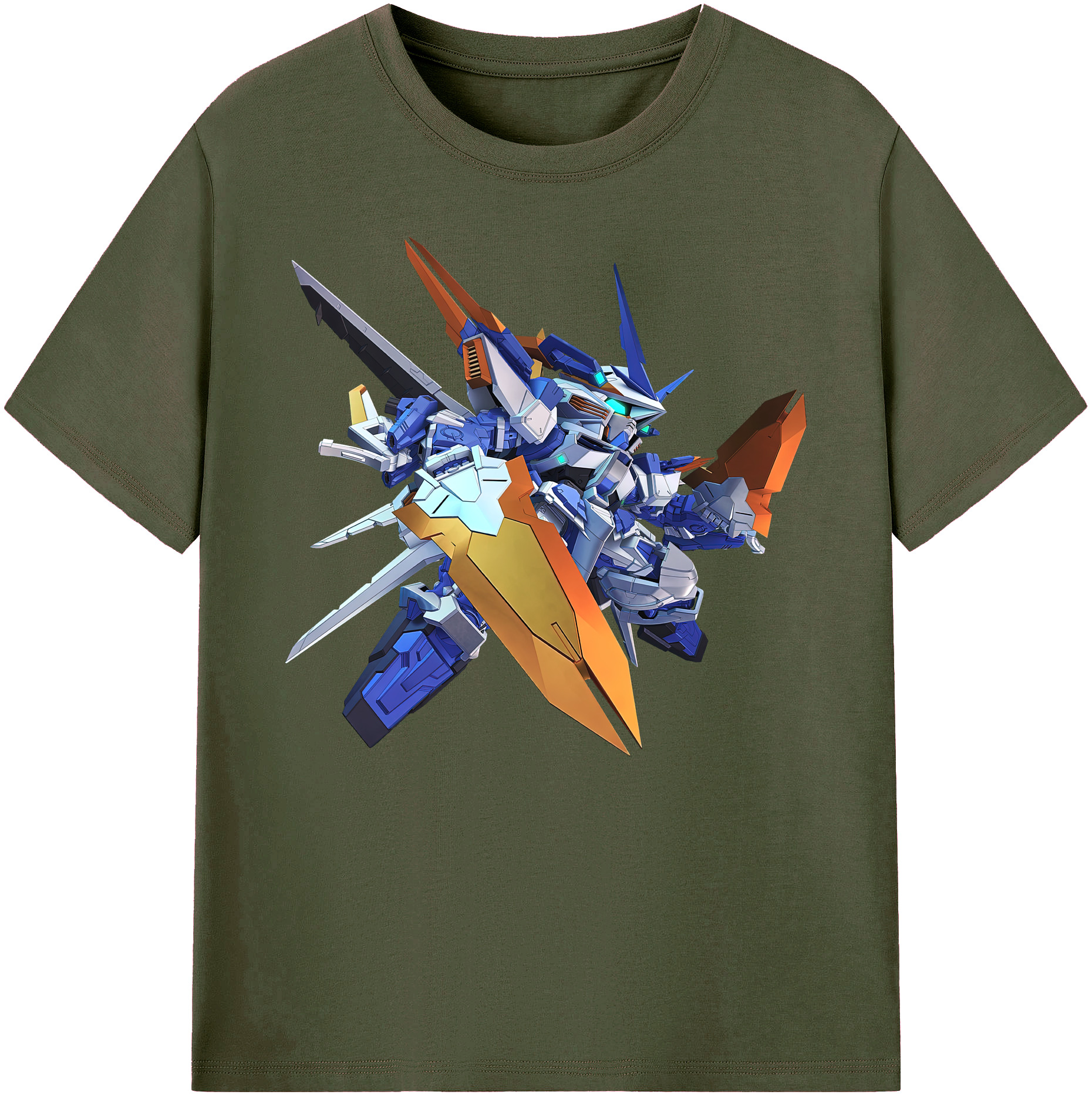 （画像用） 機動戦士ガンダム Mobile Suit Gundam 綿100％ メンズ半袖Tシャツ｜肌触りやわらか＆通気性